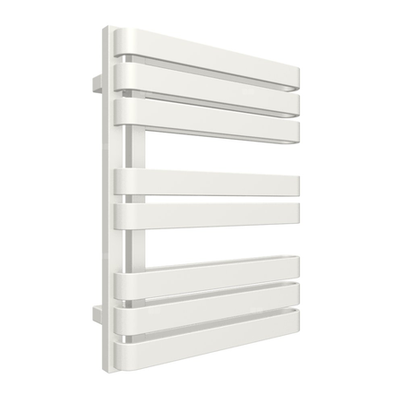 Grzejnik drabinkowy TERMA WARP S, podłączenie GD, wym. 655 x 500 mm, kolor biały soft RAL9016, moc 450W