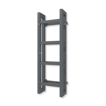 Grzejnik drabinkowy TERMA STAND, podłączenie SX, wym. 920 x 300 mm, kolor szary łupek RAL7015 (farba), moc 383W