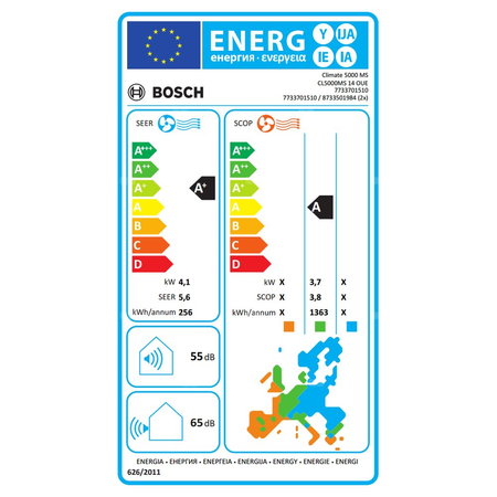 Klimatyzacja, jednostka zewnętrzna BOSCH TERMOTECHNIKA Climate 5000 4.1 kW