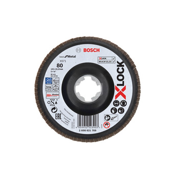 Tarcza listkowa FLAP DISC X-LOCK,BFM,125,G80