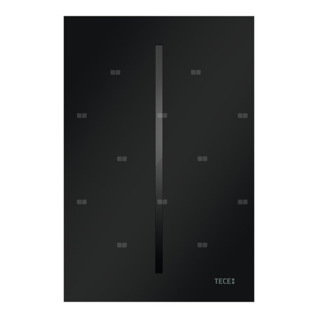 TECEfilo - Elektroniczny mechanizm spłukujący, do pisuaru U2, z powłoką Fenix, czarny (Nero Ingo)