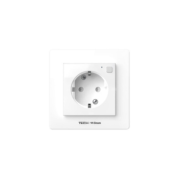 Gniazdko doramkowe z pomiarem prądu FF-230, komunikacja bezprzewodowa TECH WTP, kolor Biały