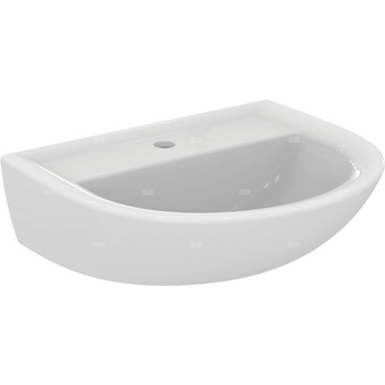 Umywalka 550x460x175 mm, 1 otwór na baterię, bez przelewu - ULYSSE