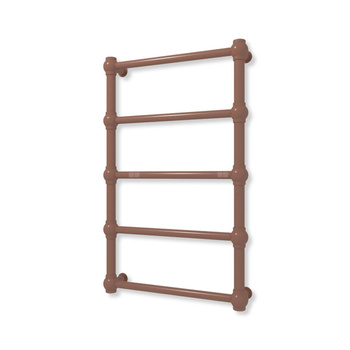 Grzejnik elektryczny TERMA RETRO 800 x 500 mm, kolor Cu, moc 200 W, podłączenie E8, kabel prosty bez wtyczki srebrzysty