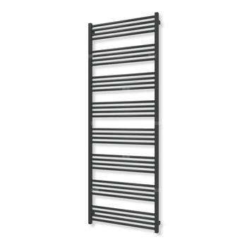 Grzejnik elektryczny TERMA FIONA ONE 1860 x 680 mm, kolor czarny jak kruk połysk RAL9005, moc 1000 W, podłączenie E8, kabel prosty z wtyczką szary