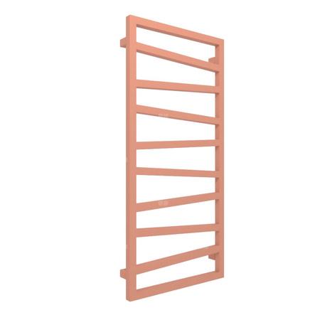 Grzejnik drabinkowy TERMA ZIGZAG, podłączenie ZX, wym. 1310 x 500 mm, kolor brudny różowy RAL3012 (farba), moc 490W