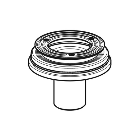 Pokrywa odpływu Geberit d90, do syfonu brodzikowego, wysokość zasyfonowania 30 / 50 mm: Biały / Matowy