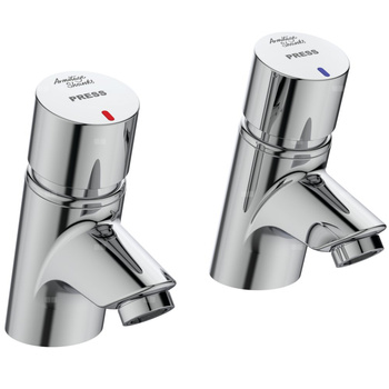 Bateria umywalkowa 48x116x128 mm, wylewka 81 mm 3.7 l/min (3 bary), bez korka spustowego - AVON 21