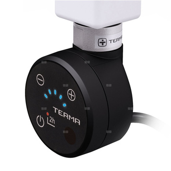 Grzałka TERMA MOA-IR, 1000W Tuba, RAL 9005 mat, kabel prosty bez wtyczki z maskownicą [czarny, 1,5m, logo Terma, instr. TERMA]