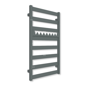 Grzejnik drabinkowy TERMA VIVO, podłączenie ZX, wym. 910 x 500 mm, kolor surowy metal (farba), moc 350W