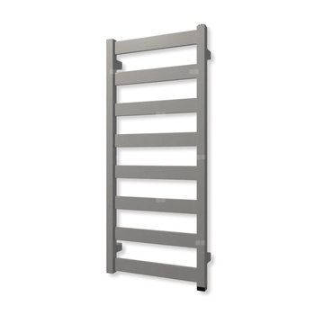 Grzejnik elektryczny TERMA VIVO ONE 910 x 400 mm, kolor srebrny metalik, moc 300 W, podłączenie E1, kabel spiralny z wtyczką