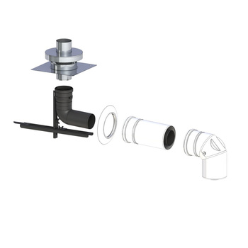 CONCEPT Zestaw powietrzno-spalinowy w szacht komina Ø80/125mm (kotły Junkers, Bosch, Viessmann)