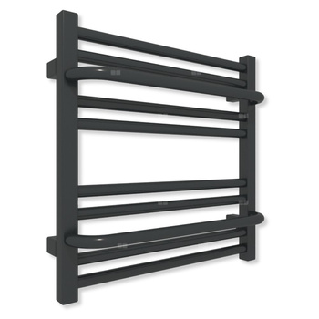 Grzejnik drabinkowy TERMA LIMA, podłączenie ZX, wym. 500 x 500 mm, kolor czarny jak kruk mat RAL9005 (farba), moc 241W