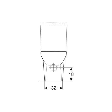 Deska sedesowa Geberit Selnova Square, slim, mocowanie od góry: Biały / Błyszczący, Zawiasy wypinane=Tak, Wolne opadanie=Tak, Materiał zawiasów=Mosiądz chromowany