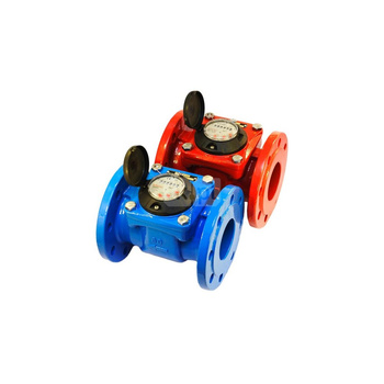 Wodomierz śrubowy MWN NUBIS, z poziomą osią wirnika, w wykonaniu IP65 do wody gorącej T130- przystosowany do optycznego lub indukcyjnego odczytu wskazań (Ti/Ir), MWN130 250 Nubis, IP65, R25, DN 250, kołnierz