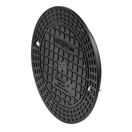 Pokrywa MAGNAPLAST typ 315 PP/żeliwo 360 mm x 39 mm, otwór 297 mm