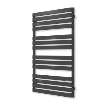 Grzejnik elektryczny TERMA WARP T 1110 x 600 mm, kolor heban, moc 600 W, podłączenie E1, kabel prosty z wtyczką czarny