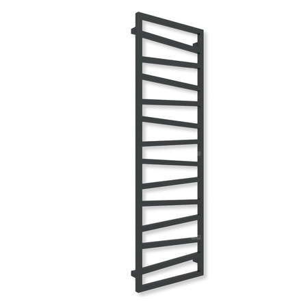 Grzejnik drabinkowy TERMA ZIGZAG, podłączenie O8, wym. 1540 x 500 mm, kolor czarny jak kruk mat RAL9005 (farba), moc 581W