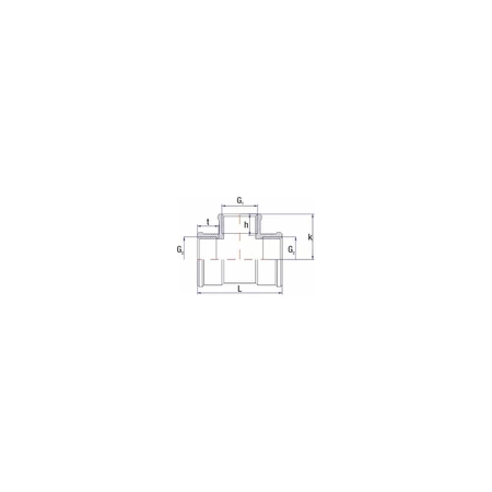 Trójnik UNIPAK mosiądz 3/4'' x 1/2'' x 3/4'' GW