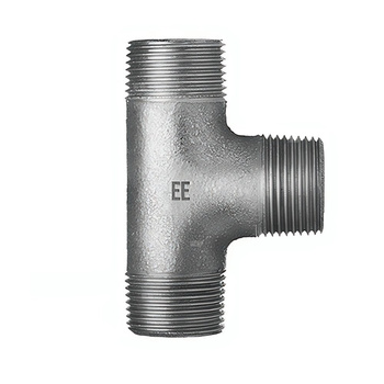 Trójnik ODLEWNIA ZAWIERCIE 135/135 90' żeliwo (ocynk) 1'' (GZ gazowy stożkowy x GZ gazowy stożkowy x GZ gazowy stożkowy)