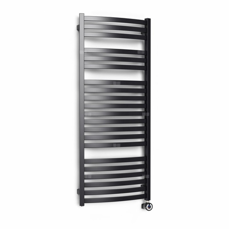 CONCEPT Grzejnik el. Sydney 1710/600, czarny mat, podł ES, kabel prosty bez wtyczki z maskownicą