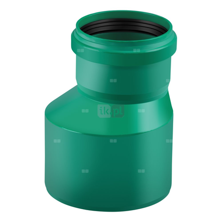 Złącze MAGNAPLAST KG 2000 KGR redukcja, PP-md (zielony), DN 400 x DN 315 (ww x wz), do kanalizacji