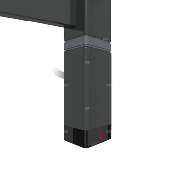 Grzałka TERMA One T36x40 Prawy, 800W Tuba, RAL 9011, kabel spiralny z wtyczką [czarny, 2,5m, logo Terma, instr. TERMA]