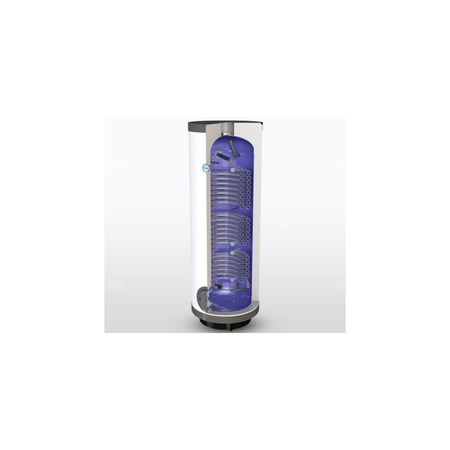 wymiennik WGJ-PC Duo 450l do pompy ciepła dwiema niezależnymi węzownicami