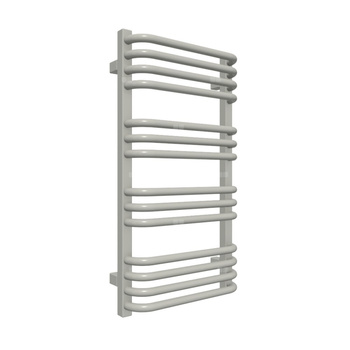 Grzejnik drabinkowy TERMA Alex, podłączenie SX, wym. 760 x 400 mm, kolor srebrny połysk, moc 330W