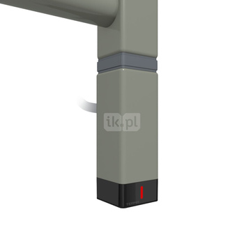 Grzałka TERMA One K30x30, 600W \ Tuba, RAL 7033, kabel prosty bez wtyczki z maskownicą [srebrzysty,