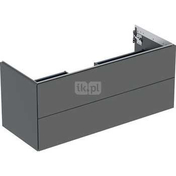 Szafka pod umywalkę Geberit ONE, z dwoma szufladami: Szerokość umywalki=120cm, Lava, Lakierowany matowy
