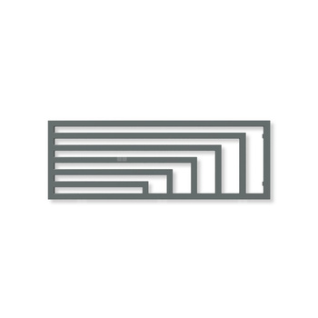 Grzejnik elektryczny TERMA ANGUS H 520 x 1460 mm, kolor grafit, moc 800 W, podłączenie E7, kabel przyłącze ts1/ss1