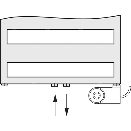 Grzejnik drabinkowy KERMI Casteo BH, wym. 1533 x 500 mm, kolor srebrny, moc 649W