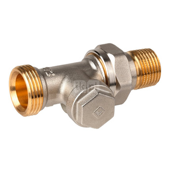 Zestaw do grzejników bocznozasilanych: głowica Thera-6 T3019 + zawór grzejnikowy, prosty, 1/2" V2026DSX15 (GZ/GZ) + zawór powrotny, prosty, 1/2" V2427D0015