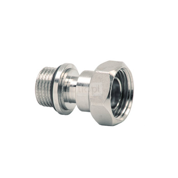 TEIDE PLUS Złączka teleskopowa z półśrubunkiem, 1/2, chromowana