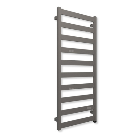 Grzejnik elektryczny TERMA VIVO ONE 1150 x 500 mm, kolor metaliczny beż, moc 400 W, podłączenie E1, kabel prosty bez wtyczki szary