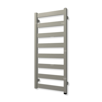 Grzejnik elektryczny TERMA VIVO ONE 910 x 400 mm, kolor rumieniec, moc 300 W, podłączenie E8, kabel spiralny z wtyczką szary