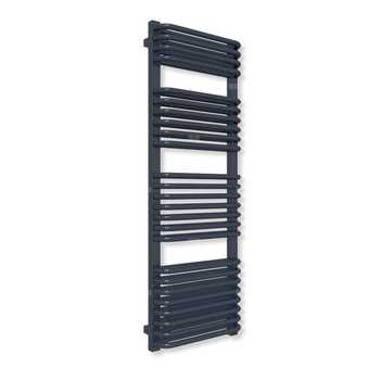 Grzejnik elektryczny TERMA TYTUS ONE 1260 x 440 mm, kolor granatowy stalowy RAL5011, moc 800 W, podłączenie E1, kabel prosty bez wtyczki