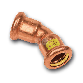 Łuk 45' SANHA Press Gas, miedź, 28 mm (zw x zw)