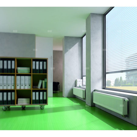 Grzejnik płytowy typ 10 KERMI Profil-V, prawy wym. 300 x 800 mm, kolor biały, moc 268 W