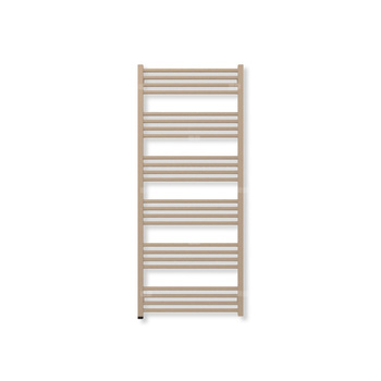 Grzejnik elektryczny TERMA FIONA ONE 1380 x 580 mm, kolor kwarc, moc 600 W, podłączenie E1, kabel prosty z wtyczką szary