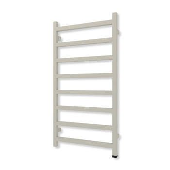 Grzejnik elektryczny TERMA SIMPLE ONE 960 x 500 mm, kolor szary jedwabisty RAL7044, moc 400 W, podłączenie E8, kabel prosty bez wtyczki szary