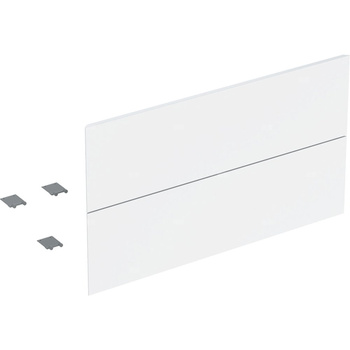 Zestaw frontów szuflad (2 szt.) do dolnej szafki pod umywalkę z dwoma szufladami GEBERIT ONE, kol. biały wysoki połysk szer.900 mm