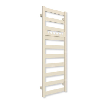 Grzejnik drabinkowy TERMA VIVO, podłączenie SX, wym. 1150 x 400 mm, kolor biały ostrygowy RAL1013 (farba), moc 366W