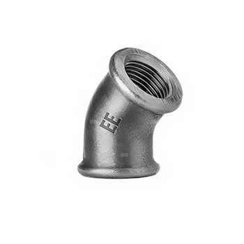 Kolano 45' ODLEWNIA ZAWIERCIE A1/5/120 żeliwo (ocynk) 1/2'' (GW)