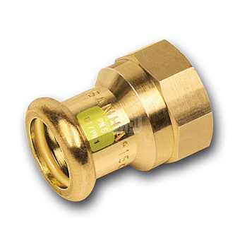 Mufa SANHA Press Gas, miedź, 12 mm x 3/8'' (zw x GW)