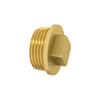 Korek skręcany, GZ ¼ mosiądz