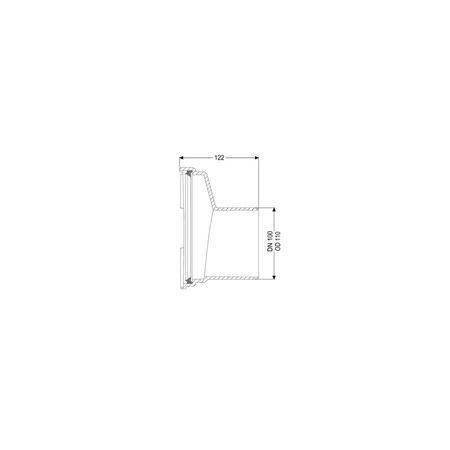 Koniec bosy DN100 dla wszystkich wersji Pumpifix F, Staufix FKA/SWA, Controlfix