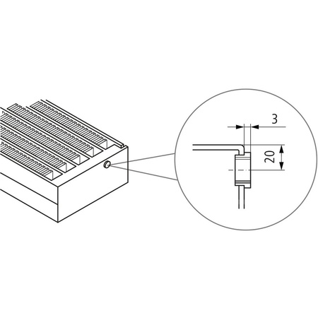 Kermi konwektor KNN21 70x72x5000 RAL 9016, 6 bar, z osłoną, podł. 14