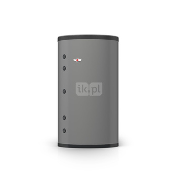 Zasobnik buforowy do podgrzewu c.w.u.i wspomagania c.o.BSH 1500 w kolorze srebrnym wraz z termostatycznym zaworem mieszającym